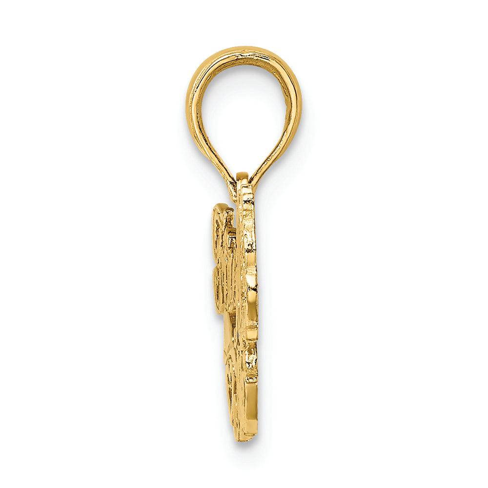 FJC Finejewelers 14k Yellow Gold Firefighter's Mom Charm