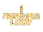 FJC Finejewelers 14k Yellow Gold Firefighter's Lady Charm