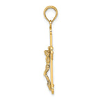 FJC Finejewelers Crucifix Jesus On Engraved Cross Charm