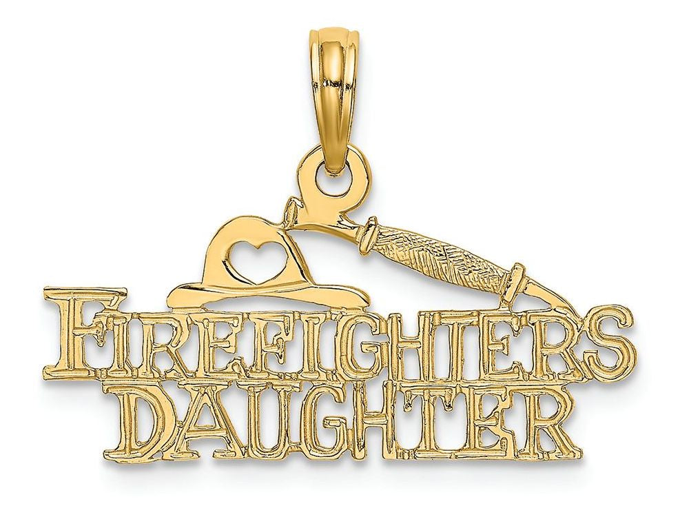 FJC Finejewelers 14k Yellow Gold Firefighter's Daughter Charm