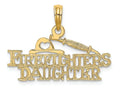 FJC Finejewelers 14k Yellow Gold Firefighter's Daughter Charm