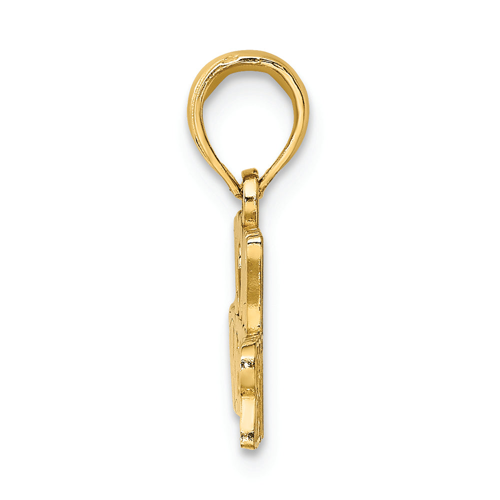 FJC Finejewelers 14k Yellow Gold I Love My Firefighter Charm