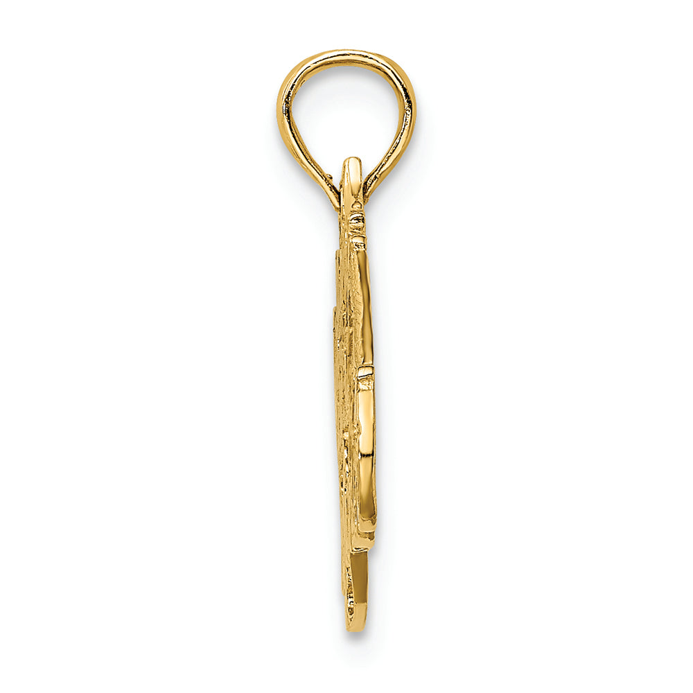 FJC Finejewelers 14k Yellow Gold I Love My Retired Firefighter Charm