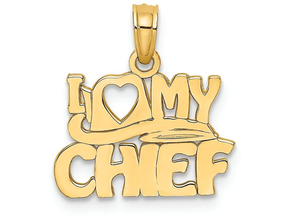 FJC Finejewelers 14k Yellow Gold I Love My Chief Charm