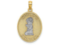 FJC Finejewelers 14k Two-tone Gold 3d Child's Night Time Prayer with Boy Two-color Charm