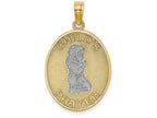 FJC Finejewelers 14k Two-tone Gold 3d Child's Night Time Prayer with Girl Two-color Charm