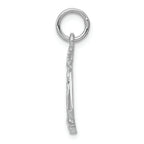 FJC Finejewelers 14k White Gold Polished Flat-backed Small Scales Of Justice Charm