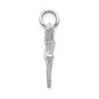 FJC Finejewelers 14k White Gold Polished 3dimensional Ballerina Charm