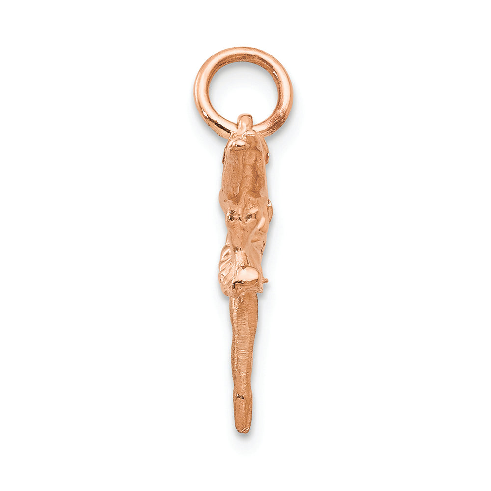 FJC Finejewelers 14k Rose Gold Polished 3dimensional Ballerina Charm