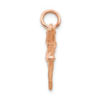 FJC Finejewelers 14k Rose Gold Polished 3dimensional Ballerina Charm