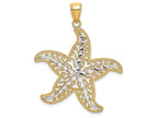 FJC Finejewelers 14k Two-tone Gold Starfish Centercut-out Filigree Charm