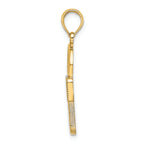 FJC Finejewelers 14k Yellow Gold Tt Lock Charmcut-out Two-color