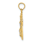 FJC Finejewelers Block Crucifix Cross Jesus Inri Charm