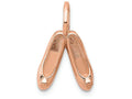 FJC Finejewelers 14k Rose Gold Solid Polished 3dimensional Ballet Slippers Charm