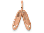 FJC Finejewelers 14k Rose Gold Solid Polished 3dimensional Ballet Slippers Charm