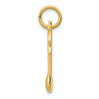 FJC Finejewelers 14k Yellow Gold Polished Flat-backed Musical Note Charm