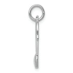 FJC Finejewelers 14k White Gold Polished Flat-backed Musical Note Charm