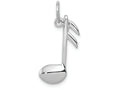 FJC Finejewelers 14k White Gold Polished Flat-backed Musical Note Charm