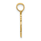 FJC Finejewelers 14k Yellow Gold with Rhod Key West Under Bicycle Tires Charm