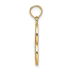 FJC Finejewelers 14k Two-tone Gold Live Love Laugh In Hearttwo-color Charm