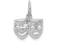 FJC Finejewelers 14k White Gold Solid Comedytragedy Charm
