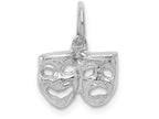 FJC Finejewelers 14k White Gold Solid Comedytragedy Charm
