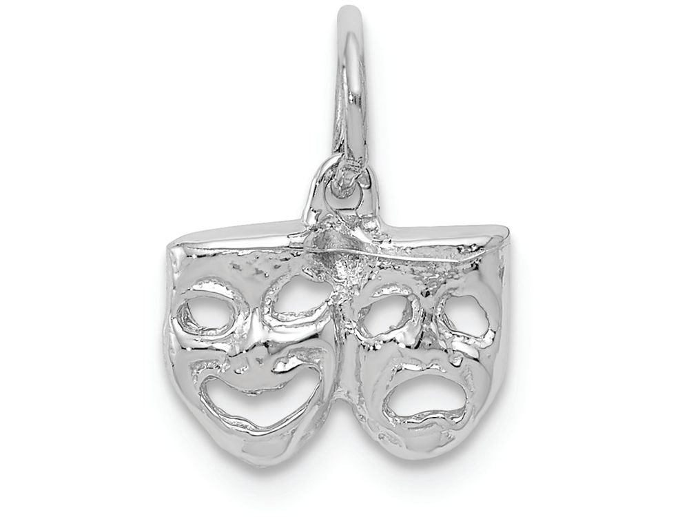 FJC Finejewelers 14k White Gold Solid Comedytragedy Charm