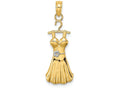 FJC Finejewelers Dress Flower On Hangertwo-color Charm