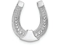FJC Finejewelers 14k White Gold White Horseshoe Charm