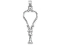 FJC Finejewelers 14k White Gold White Stethoscope with Conemoveable Charm