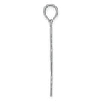 FJC Finejewelers 14k White Gold Filigree Tip Cross with Cross Center Charm