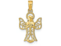 FJC Finejewelers 14k Yellow Gold Angel with Filigree Wings Charm