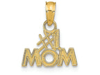 FJC Finejewelers 14k Yellow Gold #1 Momblock Letters Charm