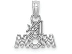 FJC Finejewelers 14k White Gold White #1 Momblock Letters Charm