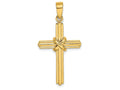FJC Finejewelers 14k Yellow Gold Cross with "x" Center Triple Endcaps Charm