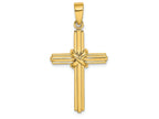 FJC Finejewelers 14k Yellow Gold Cross with "x" Center Triple Endcaps Charm