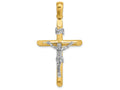 FJC Finejewelers 14k Yellow Gold Crucifixtwo-color Charm
