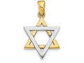 FJC Finejewelers 14k Two-tone Gold 3d Jewish Star Of David Charm