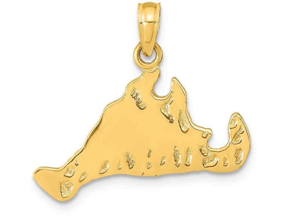 FJC Finejewelers 14k Yellow Gold Martha's Vineyard Island Charm