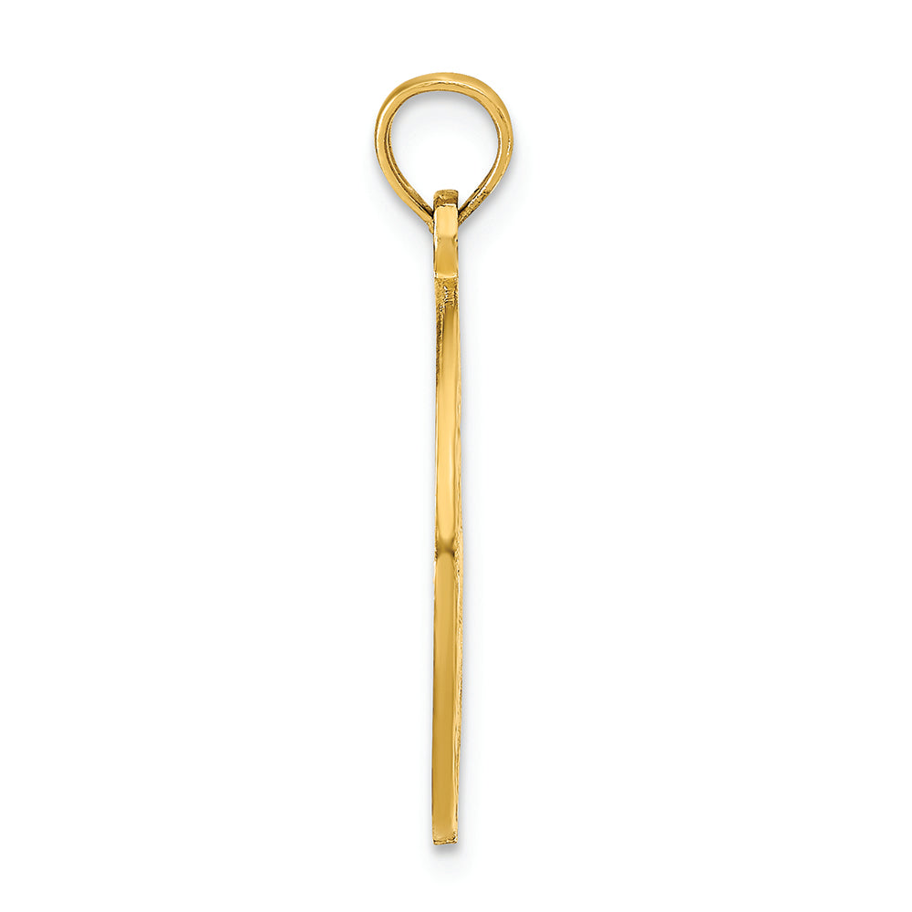 FJC Finejewelers 14k Yellow Gold Ocean City with Dolphins Charm
