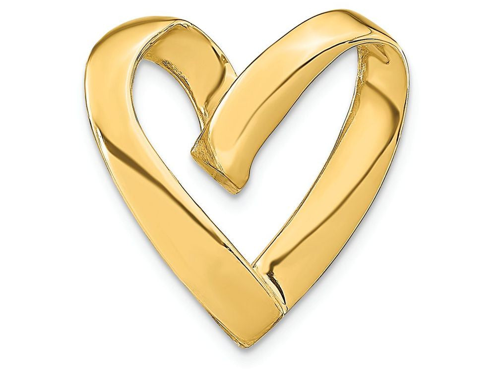 FJC Finejewelers 14k Yellow Gold Heart Slide Charm