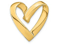 FJC Finejewelers 14k Yellow Gold Heart Slide Charm