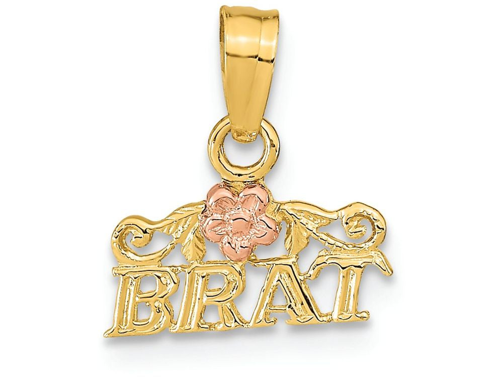 FJC Finejewelers 14k Rose Yellow Gold Brat Charm