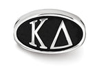LogoArt Sterling Silver 12.25mm Kappa Delta Oval Letters Bead Charm