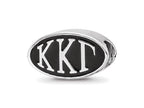 LogoArt 925 Sterling Silver Kappa Kappa Gamma Oval Letters Bead