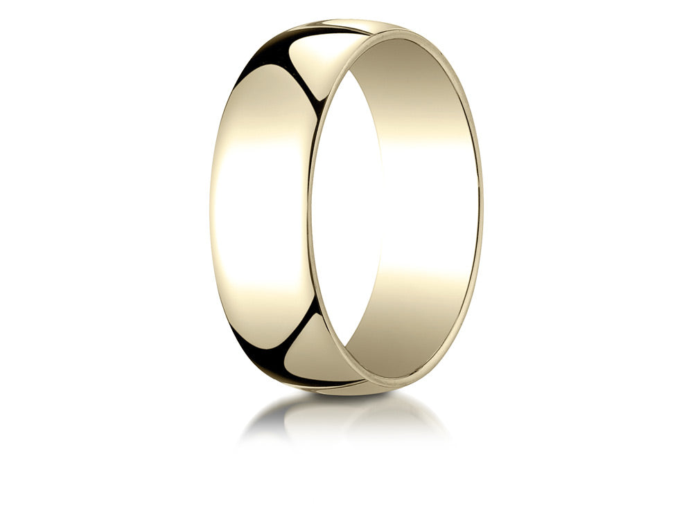 Benchmark® 14k White Gold 7.0mm Low Dome Light Ring