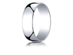 Benchmark® 14k White Gold 7.0mm Low Dome Light Ring