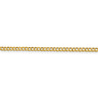 FJC Finejewelers 14 kt Yellow Gold 3.1mm Solid Polished Light Flat Cuban Chain