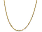 FJC Finejewelers 14 kt Yellow Gold 3.1mm Solid Polished Light Flat Cuban Chain