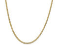 FJC Finejewelers 14 kt Yellow Gold 3.1mm Solid Polished Light Flat Cuban Chain